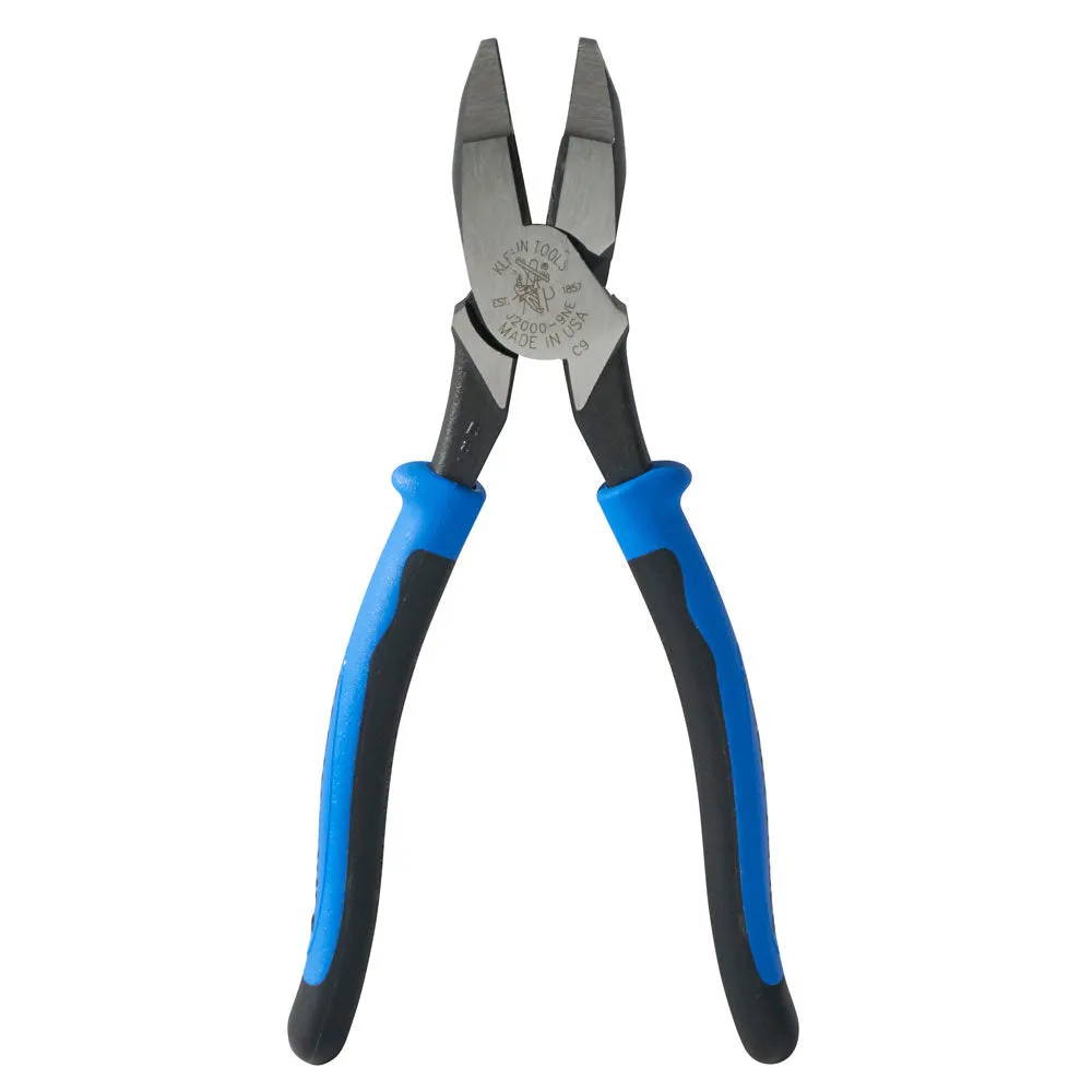 Klein Tools J2000-9NE Lineman's Pliers, 9", Journeyman Handle