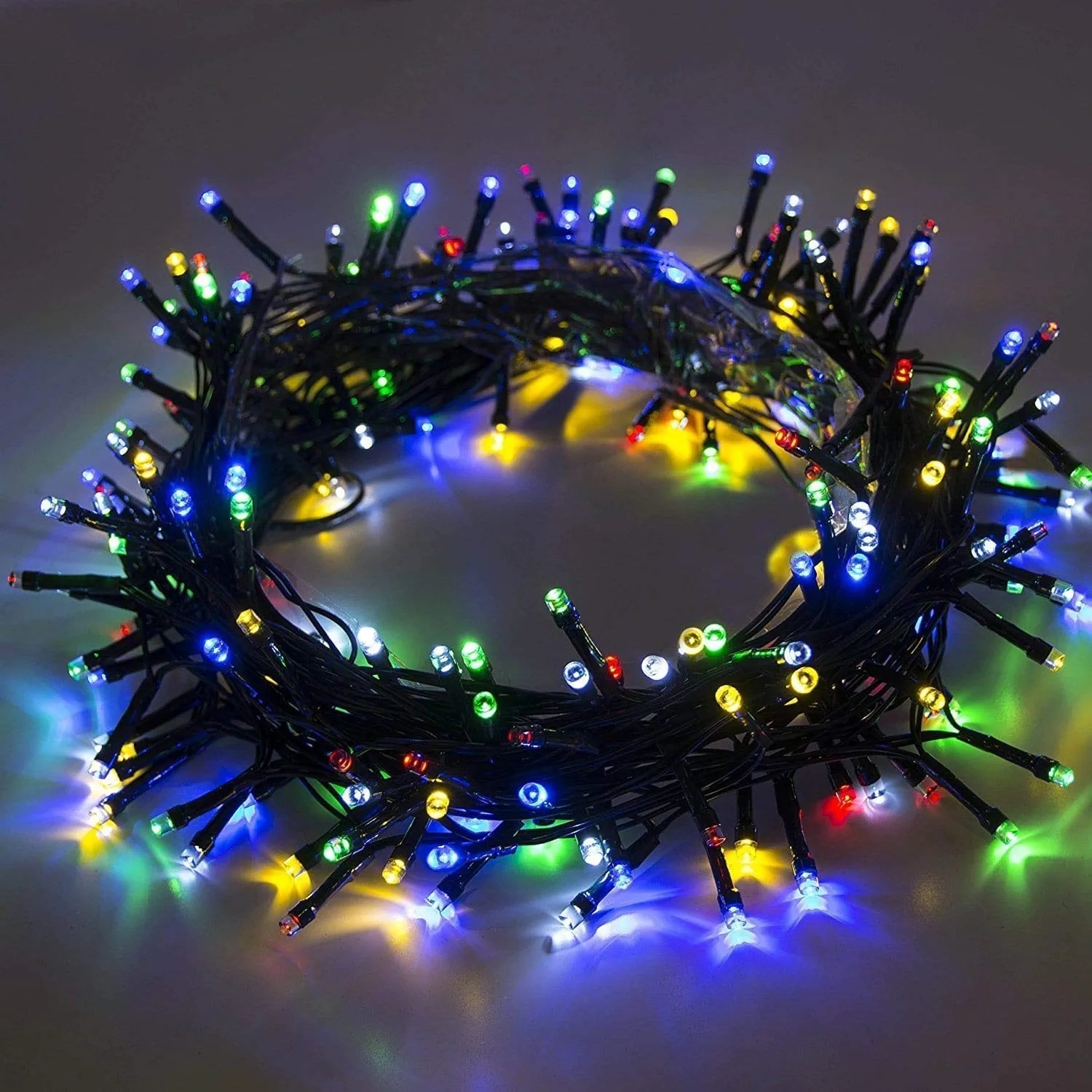 Kuber Industries 2 Piece 8 MM 15 Meter LED's Waterproof Fairy Decorative String Light - Red Green Blue - Decoration Indoor/Outdoor for Party Wedding Diwali -CTKTC23006