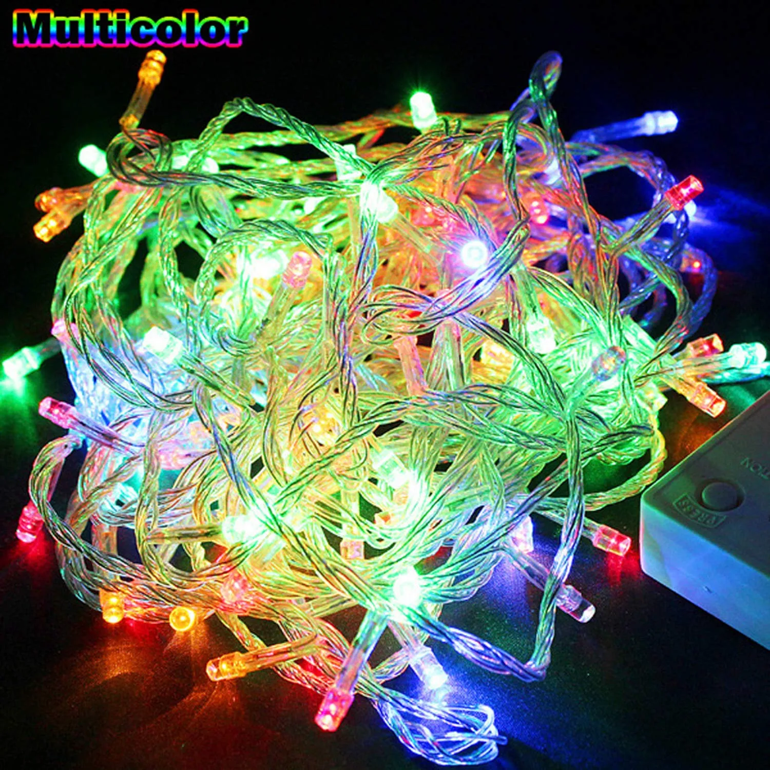 Kuber Industries 2 Piece 8 MM 15 Meter LED's Waterproof Fairy Decorative String Light - Red Green Blue - Decoration Indoor/Outdoor for Party Wedding Diwali -CTKTC23006