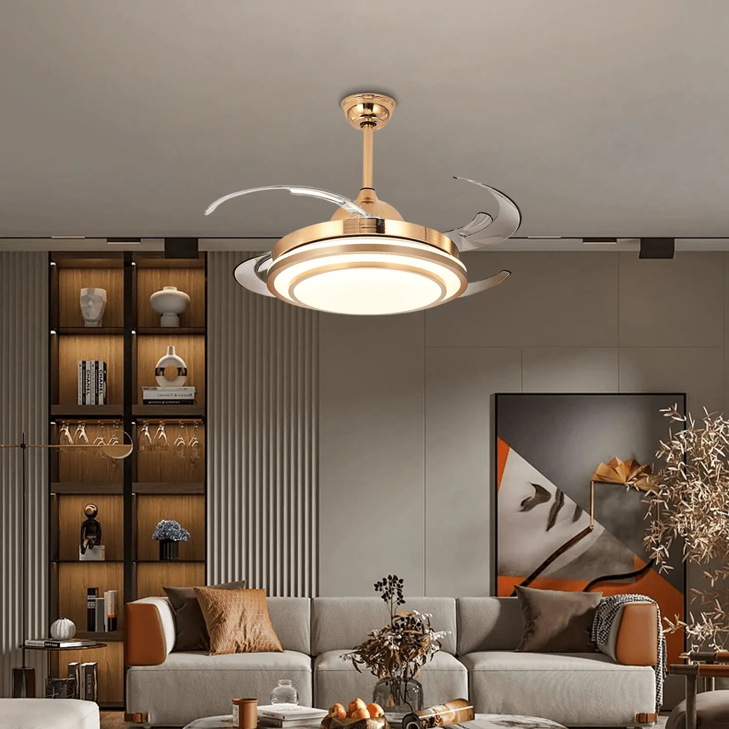 La Tarte Chandelier Ceiling Fan with Remote Control