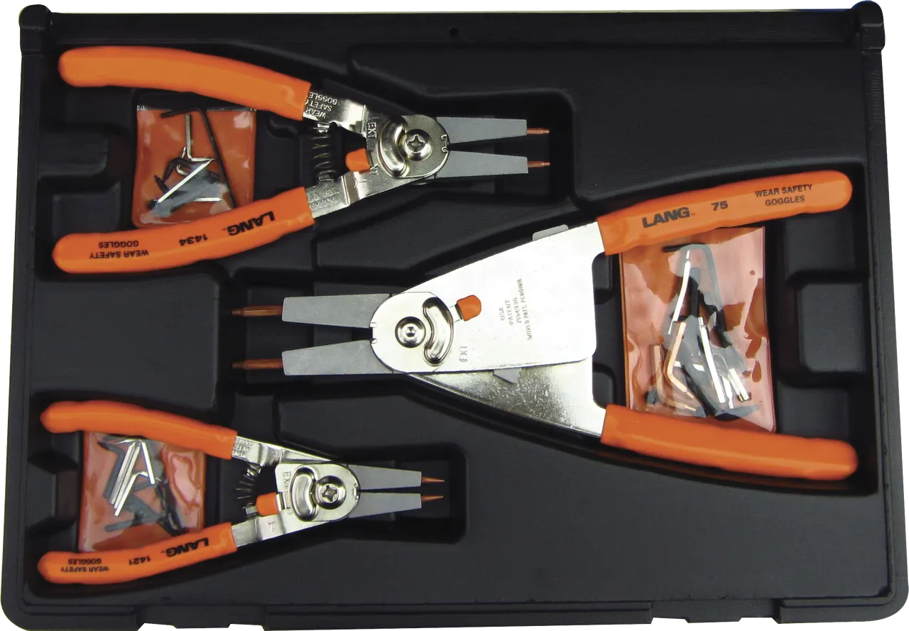 Lang 1465 3-PC. Quick Switch Retaining Ring Pliers Set