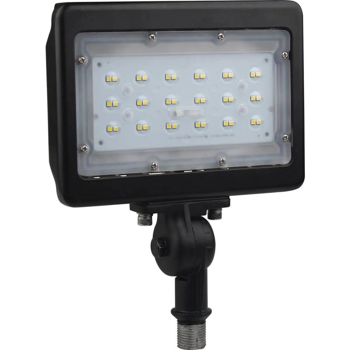 LED Medium Flood Light- 30W - 5000K - Bronze Finish - 100-277V