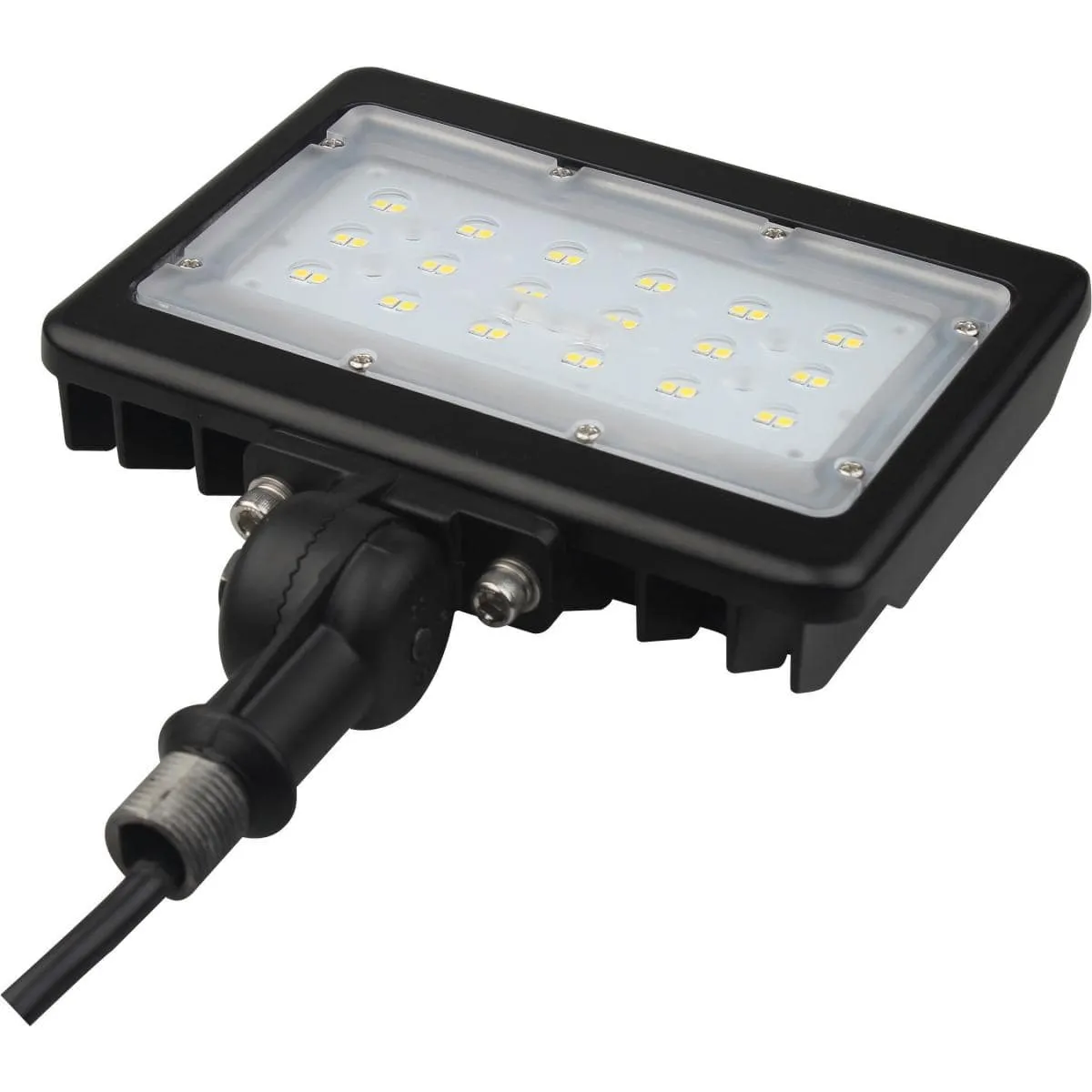 LED Medium Flood Light- 30W - 5000K - Bronze Finish - 100-277V