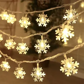 Leds Snowflake rope garland