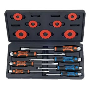 LICOTA MADE IN TAIWAN 7PCS GO THROUGH SCREWDRIVER SET BLOW CASE