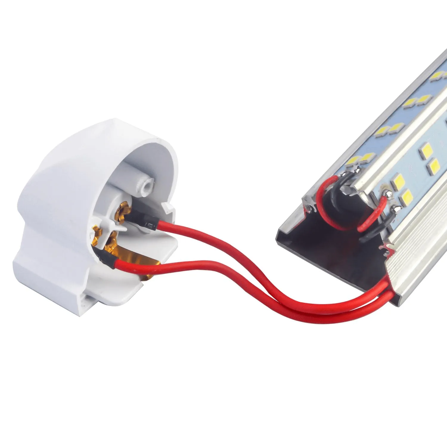 Linkable LED T8 4ft 72w 8,827 Lumen FROSTED LENS (NO RF) Quad-Row w/Mounting Hardware