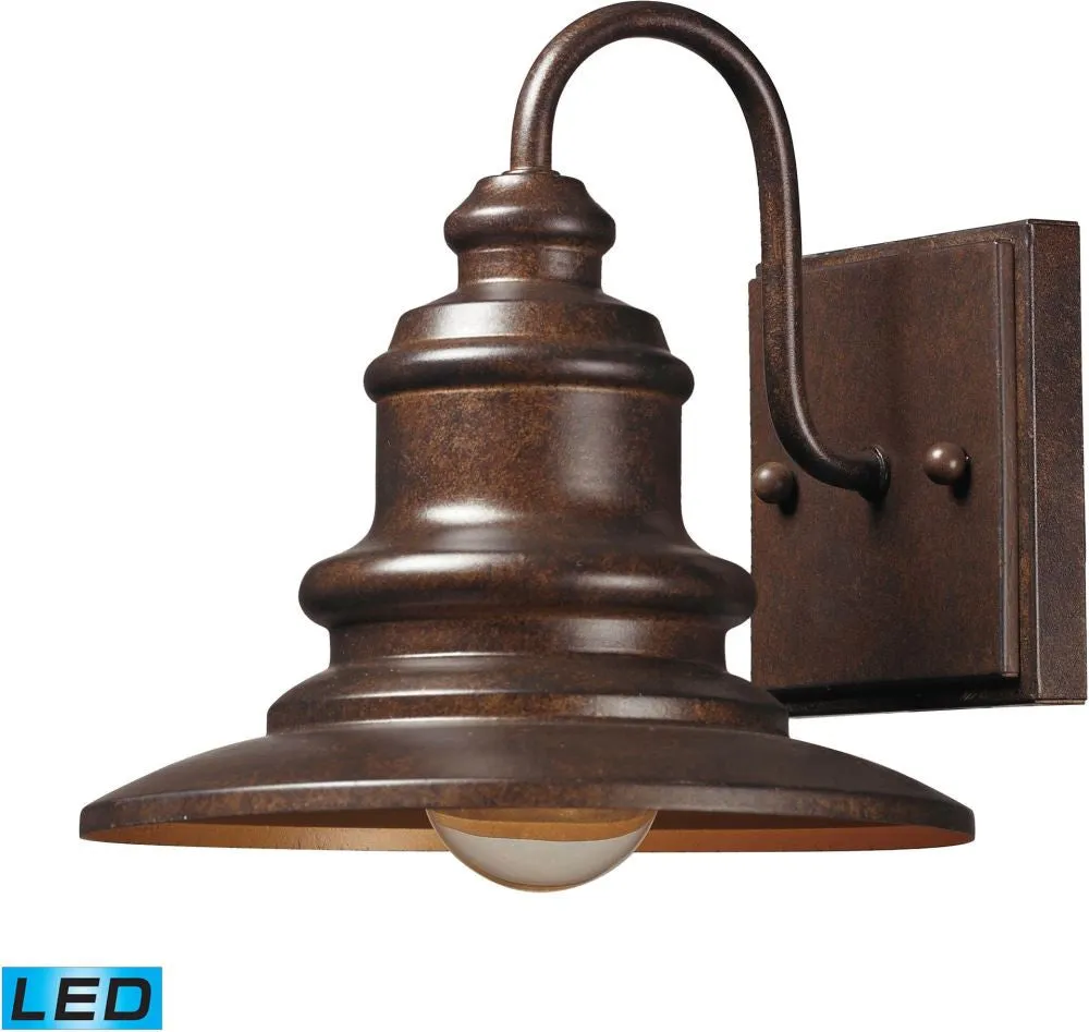 Marina 1 Light Outdoor Led Sconce In Hazelnut Bronze