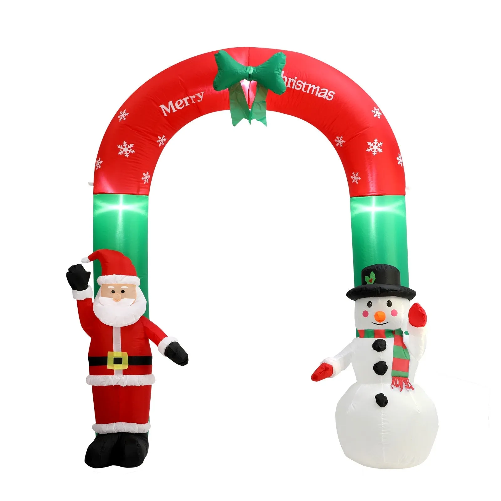 Mazam 2.4M Christmas Inflatable Archway Xmas LED Lights Outdoor Decoration