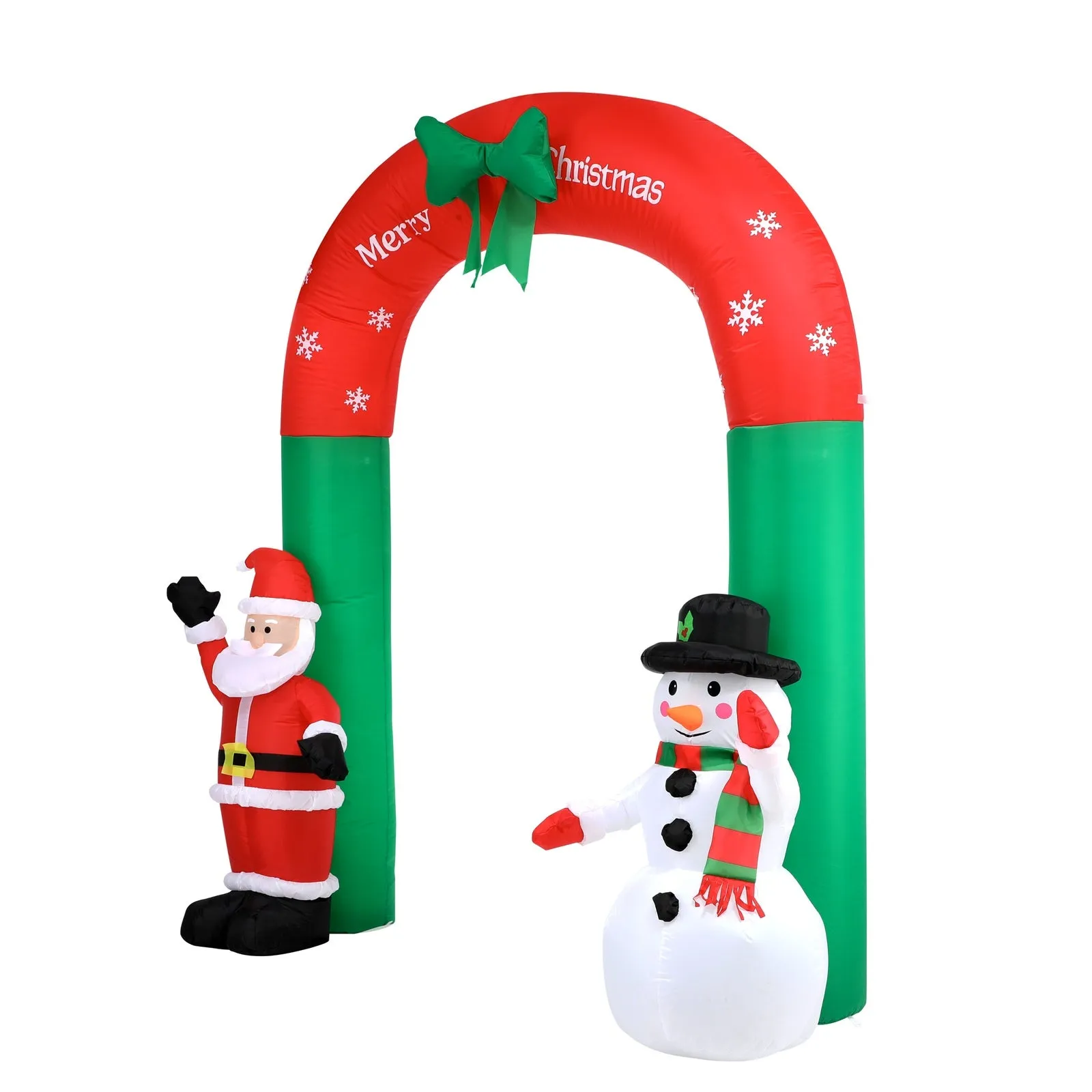 Mazam 2.4M Christmas Inflatable Archway Xmas LED Lights Outdoor Decoration