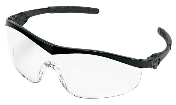 MCR Safety ST1 Black Frame, Clear UV-AF Lens