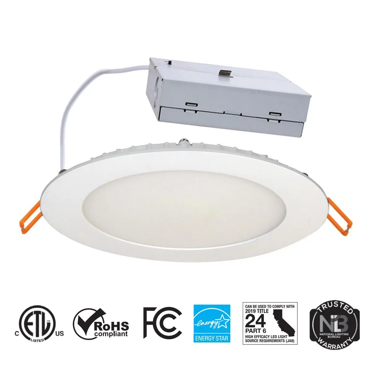 Microdisk 6" Canless LED Recessed Light, 800 Lumens, 27K|30K|35K|40K|50K, 120V