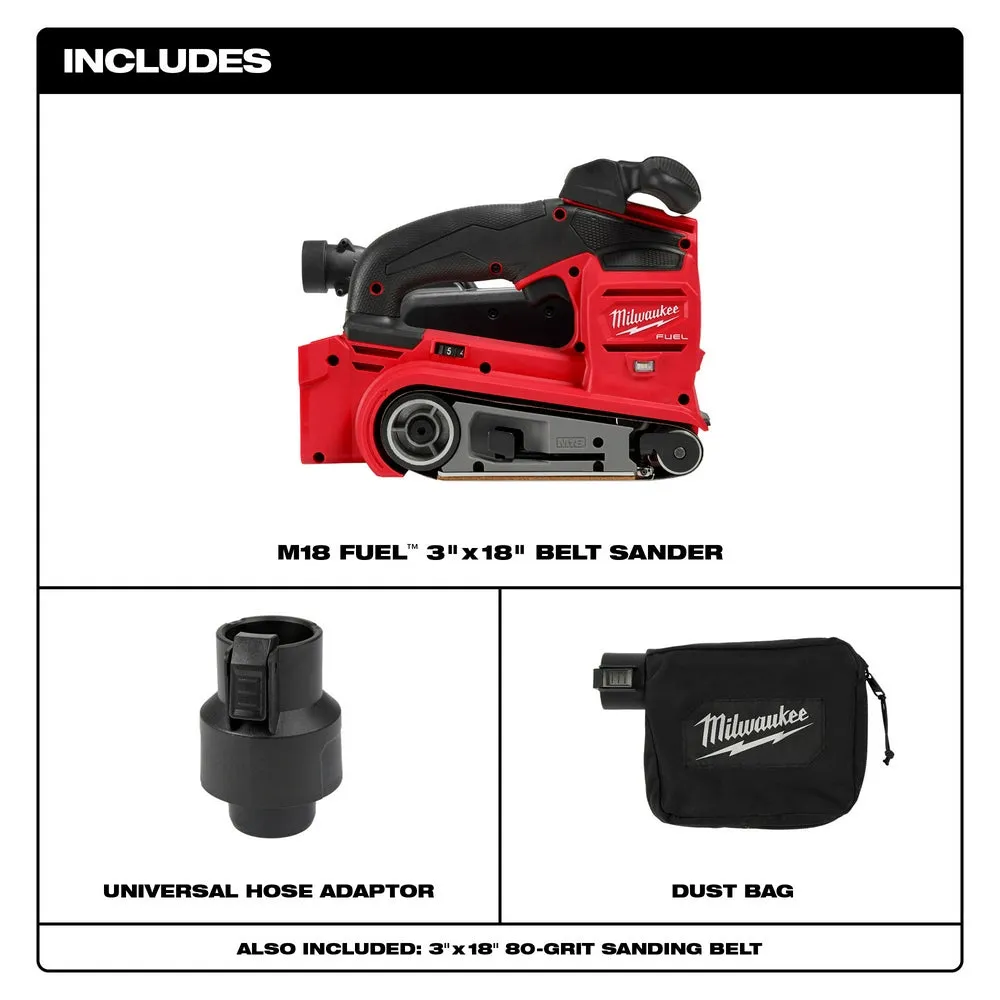 Milwaukee 2832-20 M18 FUEL 3"x18" Belt Sander