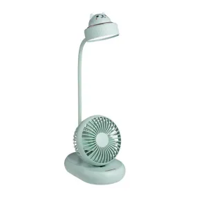 Mini Fan Halter Handheld Desk Lamp Desktop USB Wind Power Multifunctional Lamp Built-in Battery