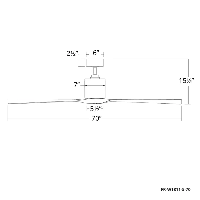 Modern Forms FR-W1811-70 Aviator 70" Ceiling Fan