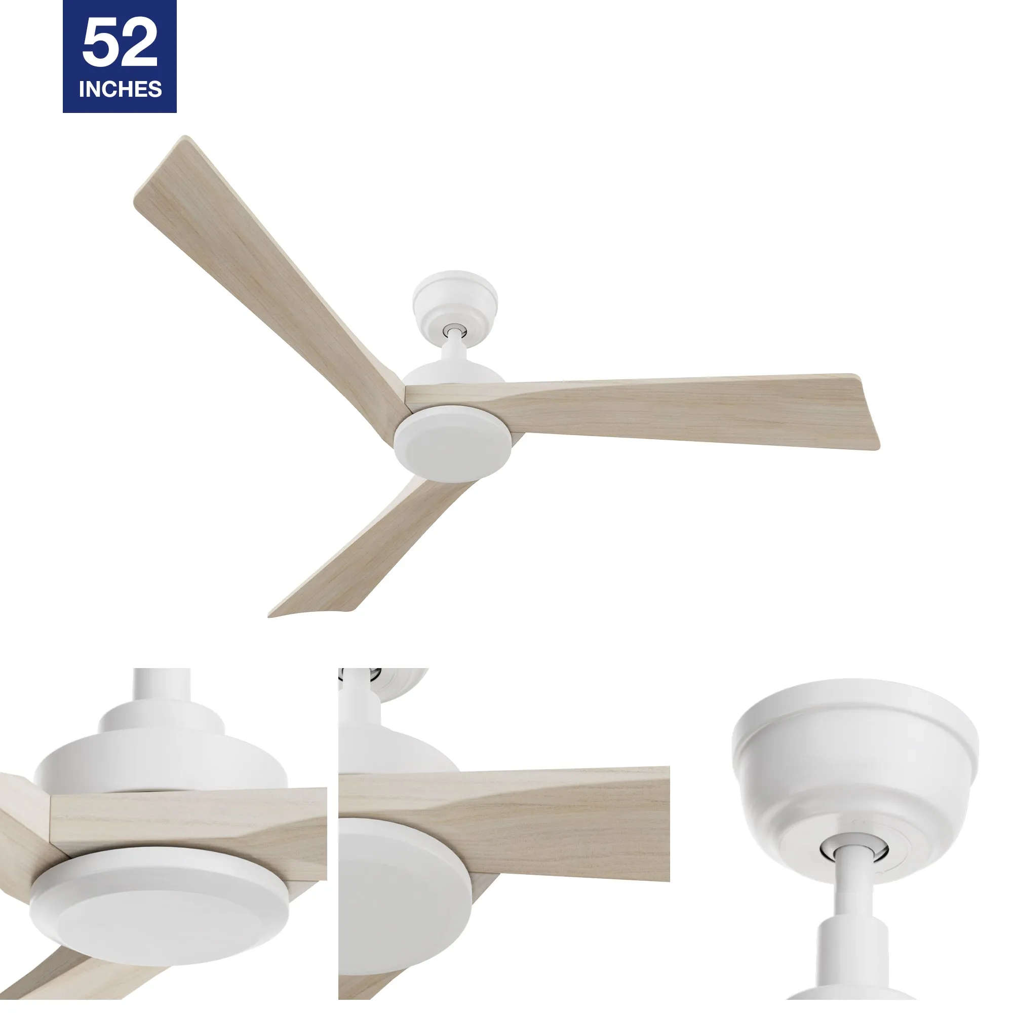 Montrose 52" Ceiling Fan with Remote 10 Speed Options(NO LED)