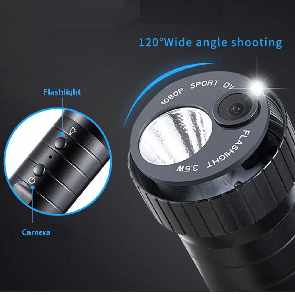 Multi-Function Flashlight Camera & Video Recorder - Wide Angle