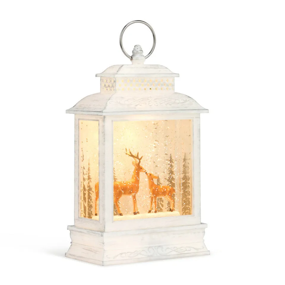 Musical Deer Perpetual Snow Lantern with Light