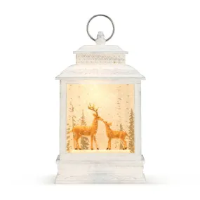 Musical Deer Perpetual Snow Lantern with Light