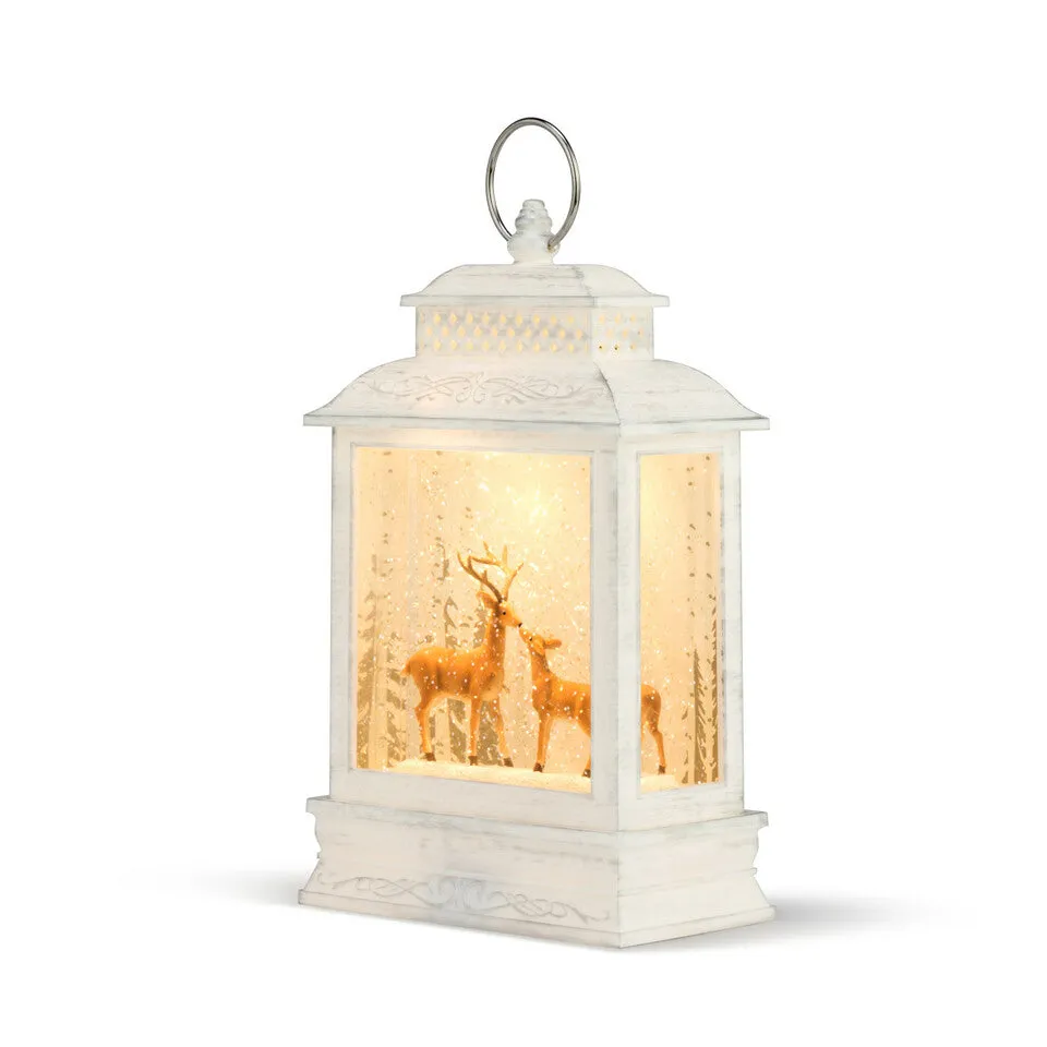 Musical Deer Perpetual Snow Lantern with Light