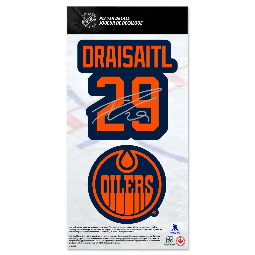 Mustang NHL Edmonton Oilers Leon Draisaitl Decal Set