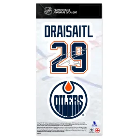 Mustang NHL Edmonton Oilers Leon Draisaitl Decal Set