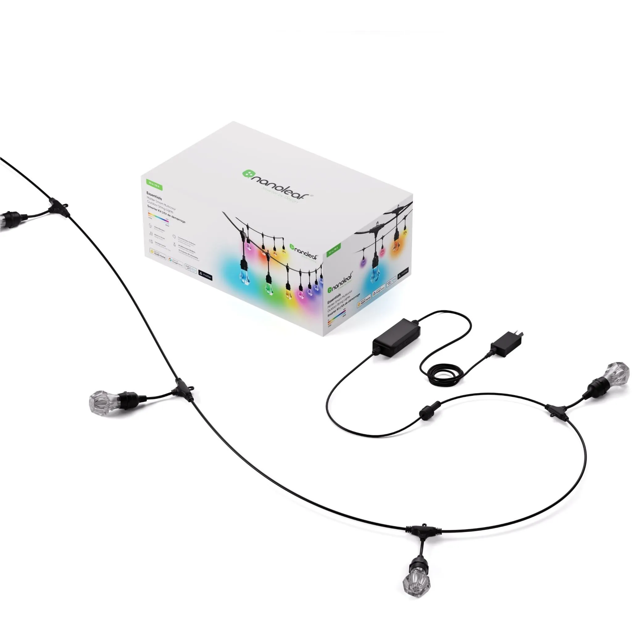 Nanoleaf Matter Smart Multicolour Outdoor String Light Smarter Kit (30m)