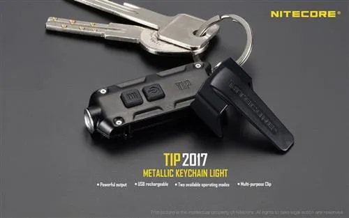 Nitecore TIP 2017 360 Lumen Rechargeable Keychain Flashlight