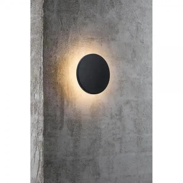 Nordlux Artego Round Wall Black