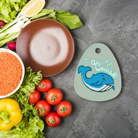 Oh Whale Sublimation Glass Cutting Board