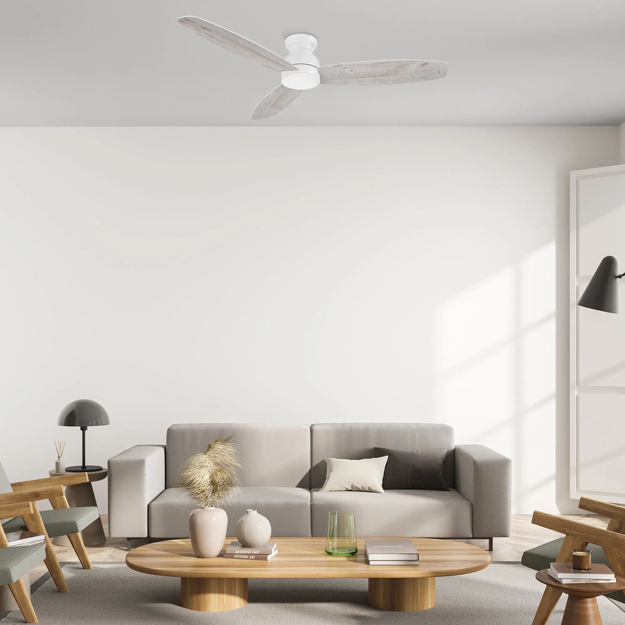 Osborn Low Profile Modern Ceiling Fan with Remote 60 inch(NO LED)