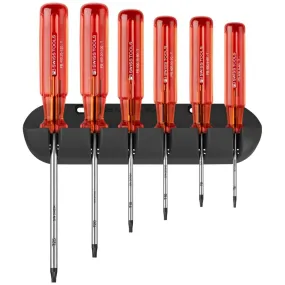 PB Swiss Tools PB 440.CBB Classic Screwdriver Set, Torx®, 6 pcs w/ Wall Mount