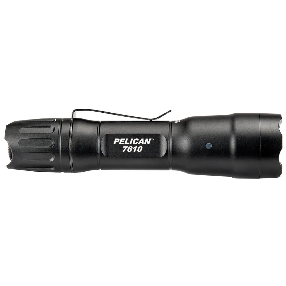 Pelican 7610 Tactical Flashlight 1018 Lumen LED Programmable Light, Black