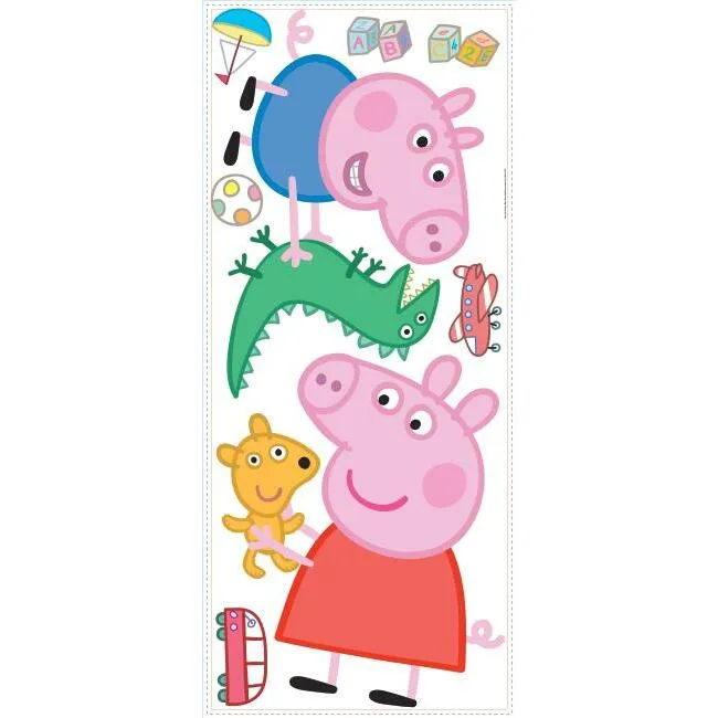 Peppa Pig and George Playtime Giant Wall Decals