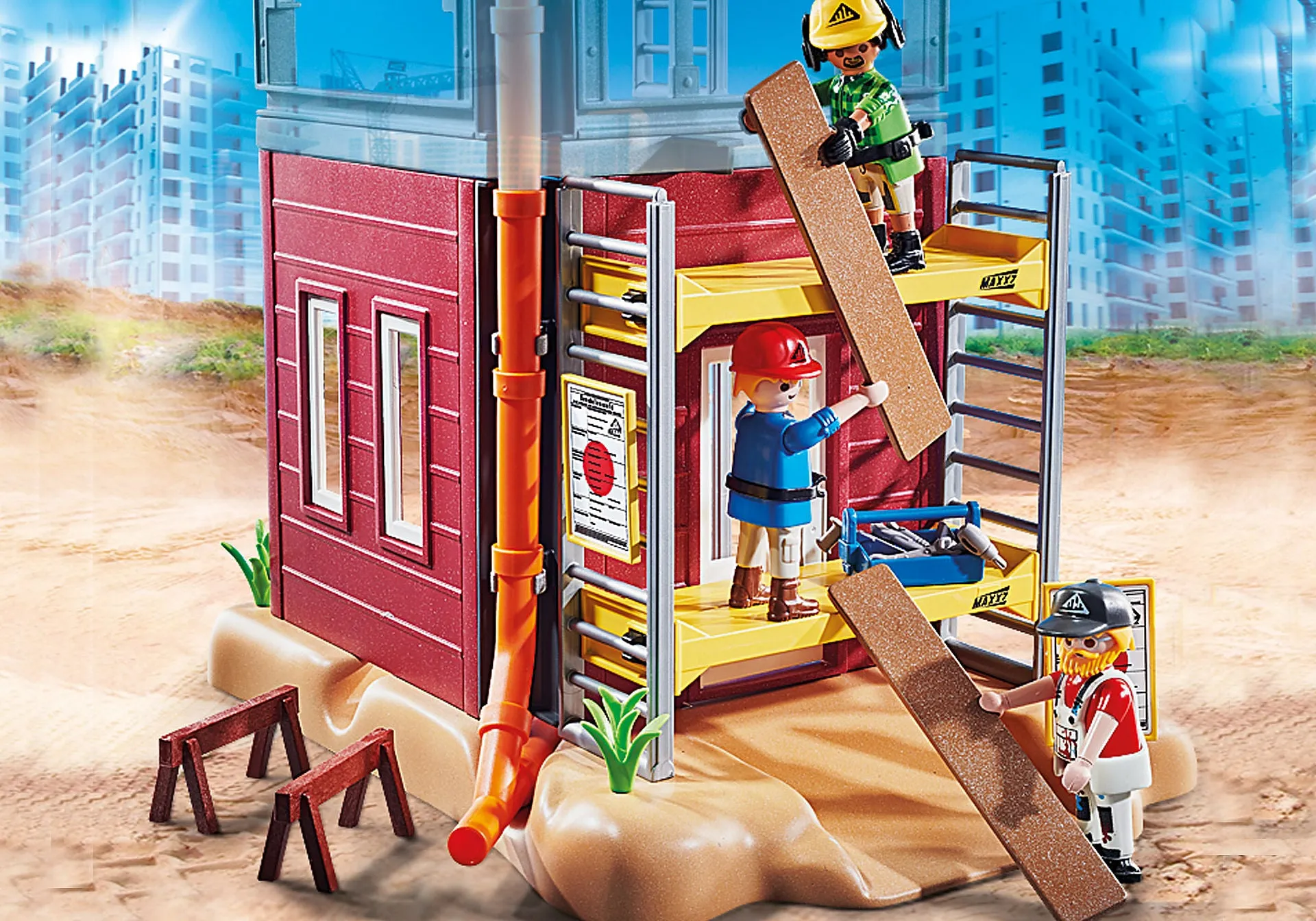 Playmobil City Action Scaffolding with Workers