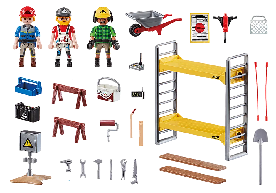 Playmobil City Action Scaffolding with Workers