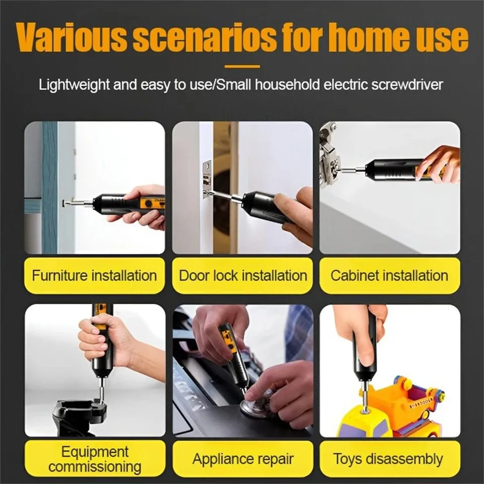 Portable Home Use Electric Screwdriver Set With Precision Magnetic