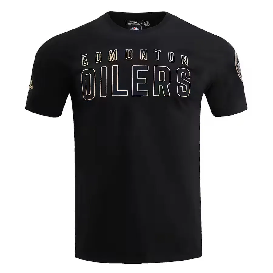 Pro Standard NHL Men's Edmonton Oilers Black & Gold SJ T-Shirt