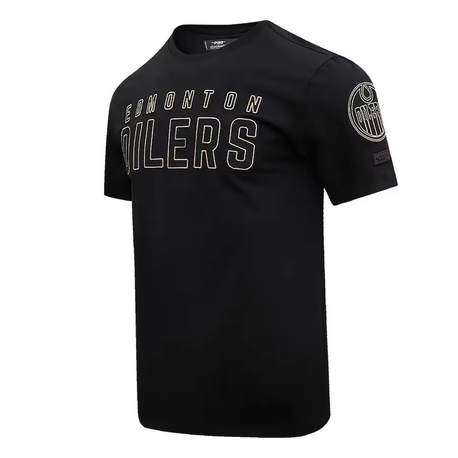 Pro Standard NHL Men's Edmonton Oilers Black & Gold SJ T-Shirt