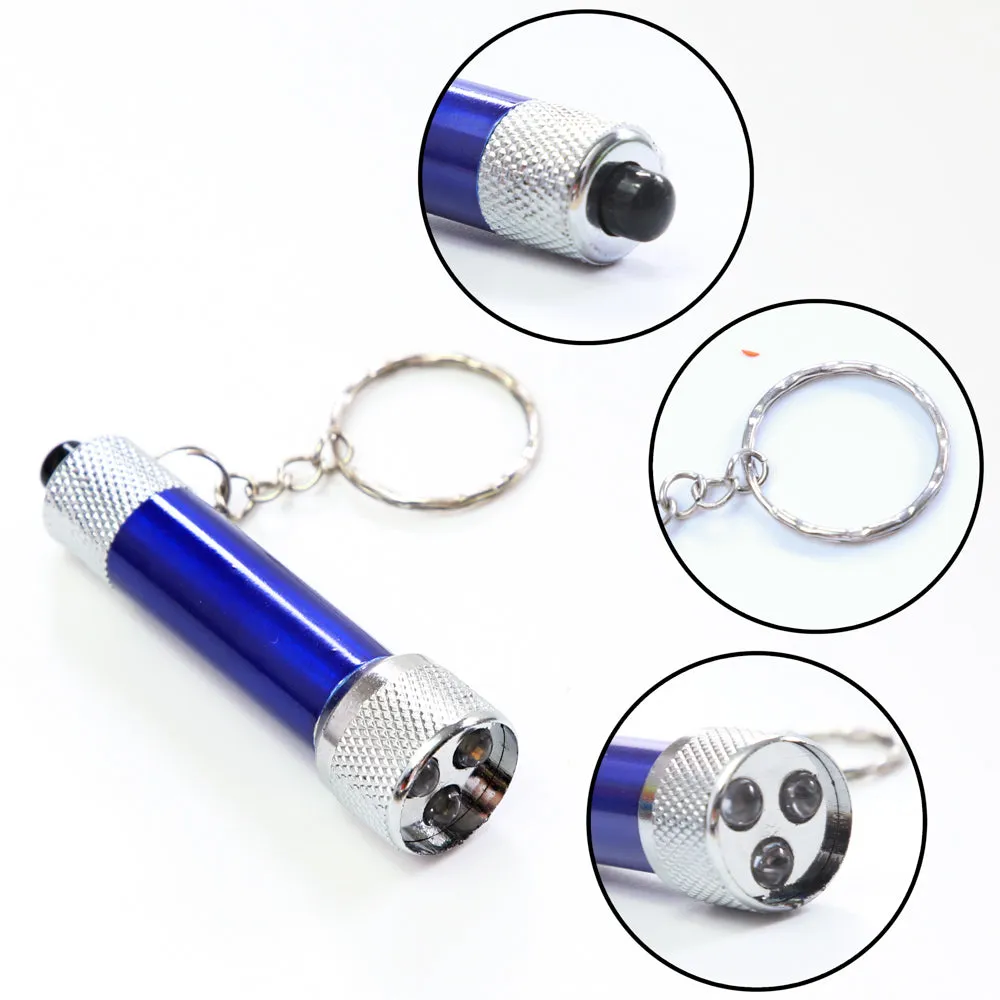 PROLOSO Mini LED Flashlight Keychains Torch Key Rings Bulk Party Favors for Kids 20 Pack