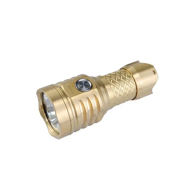 PT16-BS USB Rechargeable 1200 Lumens Brass EDC Flashlight