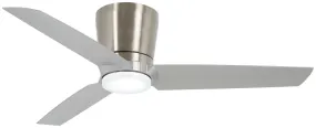 Pure 48" Ceiling Fan in Brushed Nickel with Silver