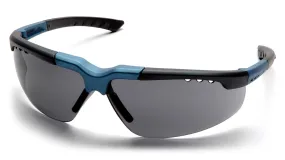 Pyramex SNC4820D Reatta Blue-Charcoal Safety Glasses W/ Gray Lens (12 each)