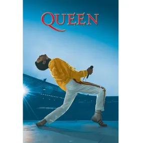 Queen Poster Wembley 45 - Freddie Mercury at Live Aid 1985