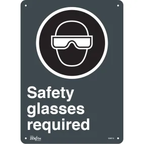 "Safety Glasses Required" Sign