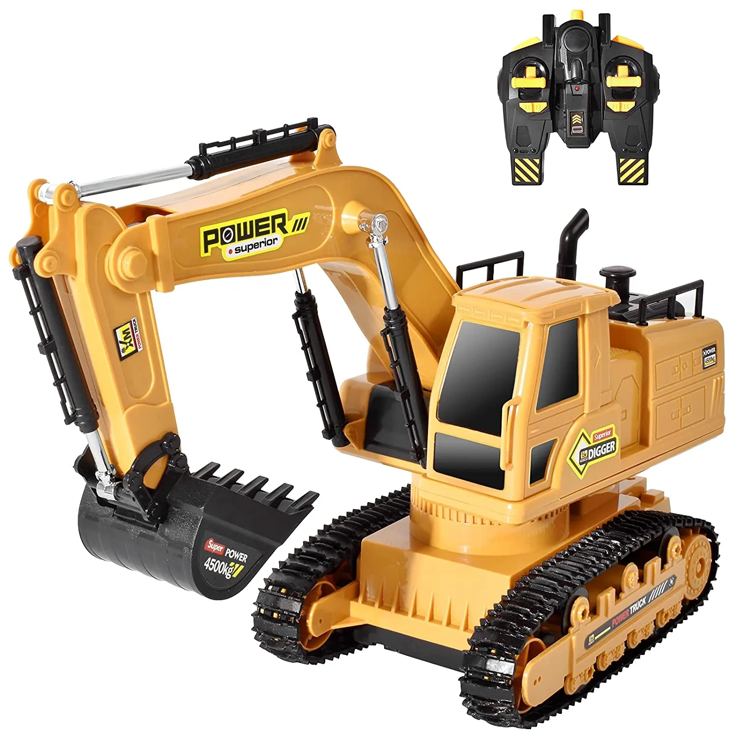 Remote Control Excavator Toys 1:20 Rechargeable RC Construction Vehicles