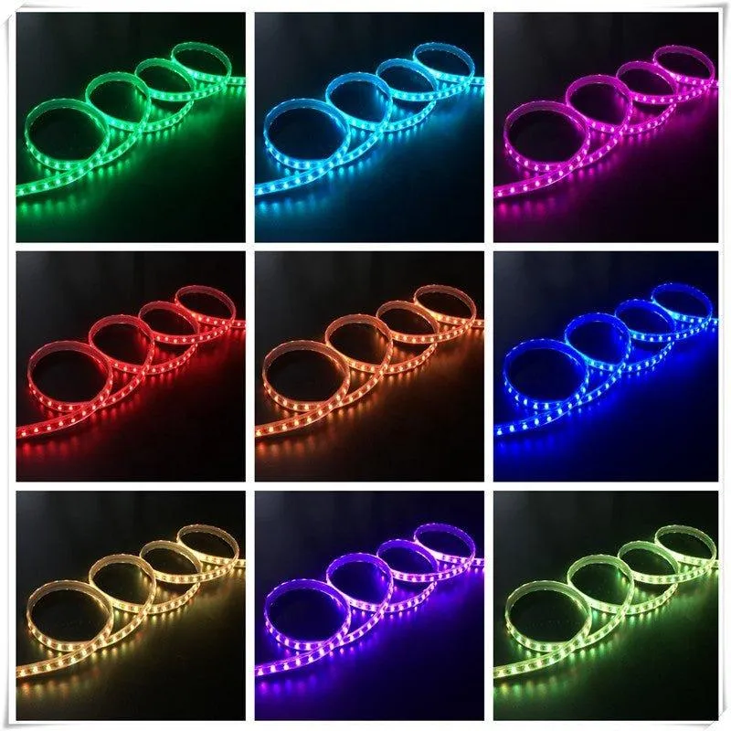 RGB LED Strip 220V 240V 120 LEDs/m IP65 Waterproof WIFI App Control Work With Google & Alexa