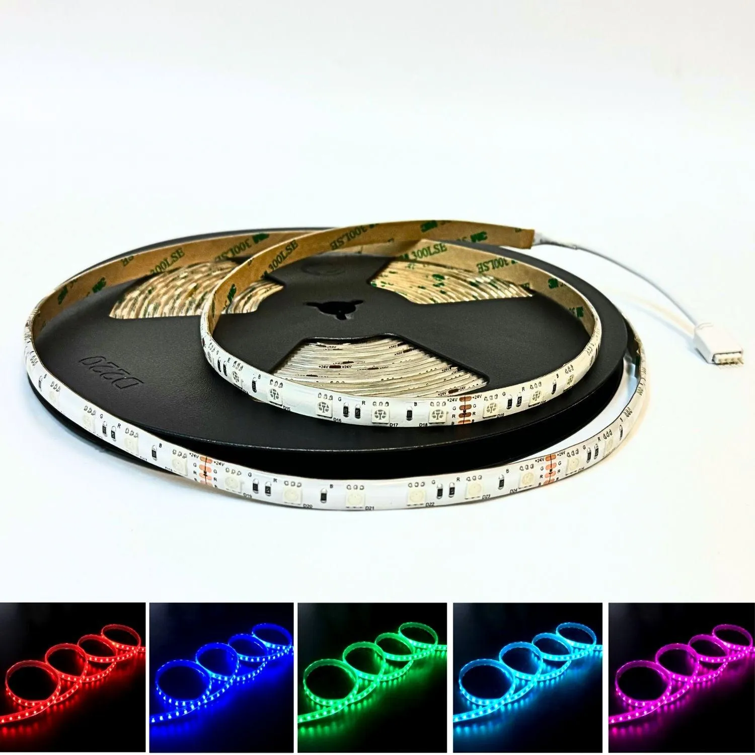 RGB LED Strip DC 24V 10m One Length 5050 IP20 Non-Waterproof 60LED/m