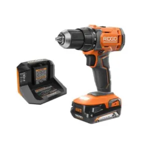 RIDGID 18-Volt Cordless 1/2 in. Drill/Driver Kit with (1) 2.0 Ah Battery and Charger - Factory Reconditioned