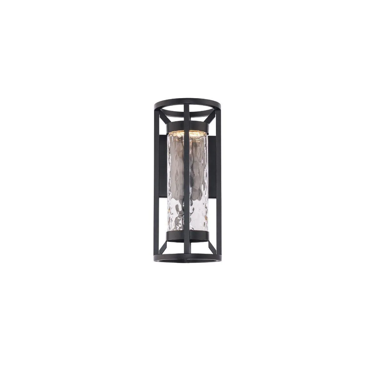 Roslyn 14 in. LED Outdoor Wall Sconce Black Finish