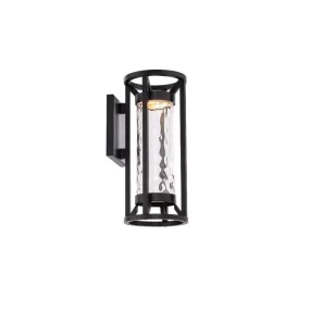 Roslyn 14 in. LED Outdoor Wall Sconce Black Finish